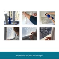 Image 5 of Folie für Glasflächen Sichtschutz mit Katze und Schmetterlingen