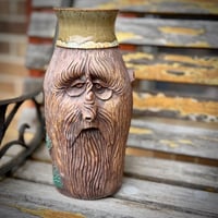 Image 1 of Sculpted Face Vase