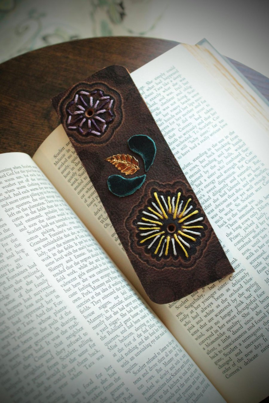 Image of Leather Bookmark #1