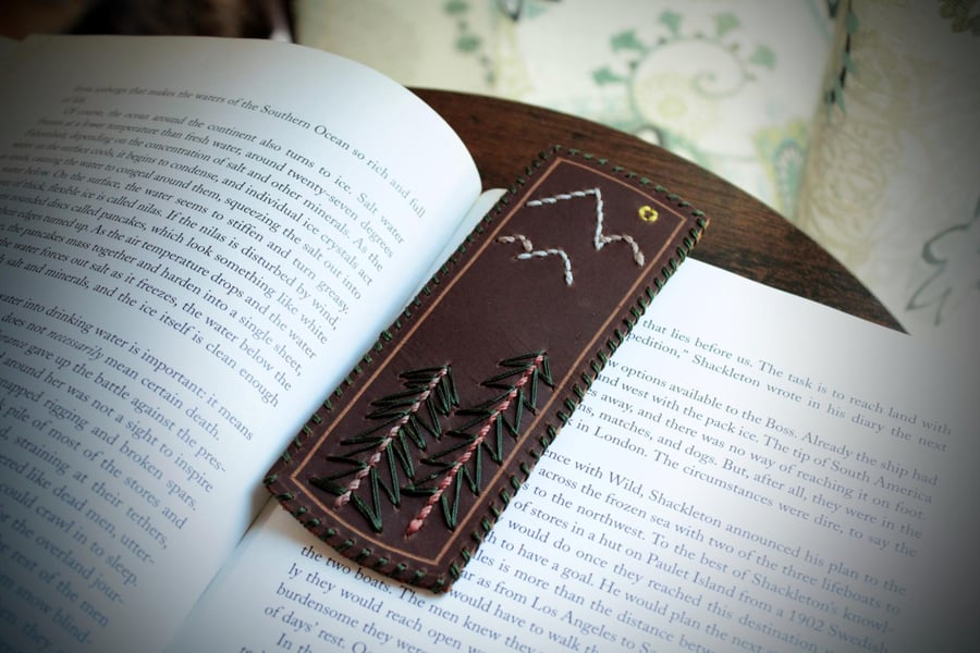 Image of Leather Bookmark #3