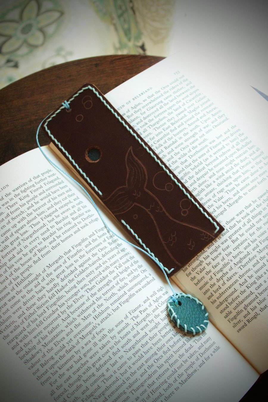 Image of Leather Bookmark #4