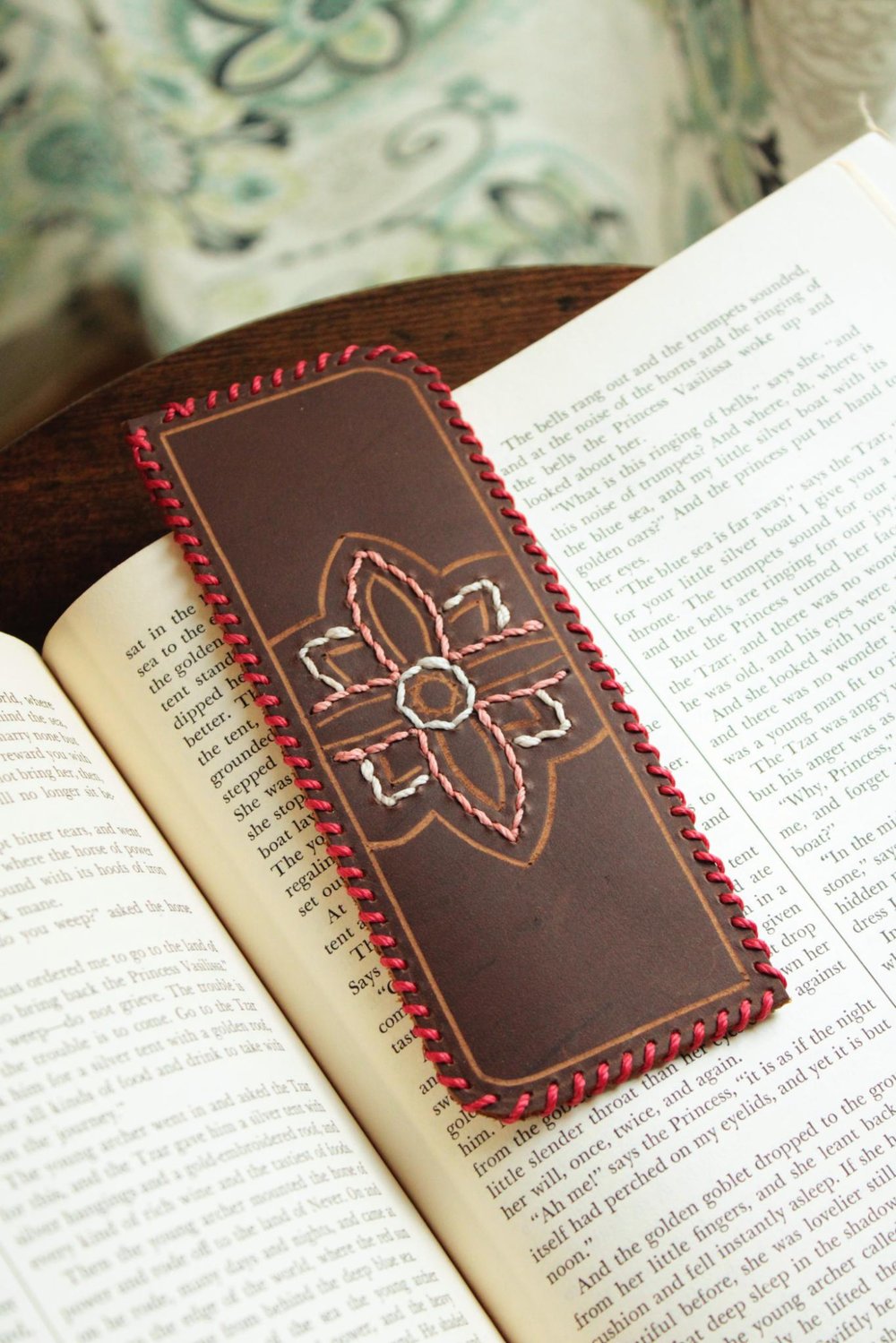 Image of Leather Bookmark #12