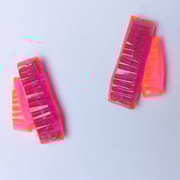 Image 1 of Selenium Pink + Dark Pink Corallines Stud Earrings