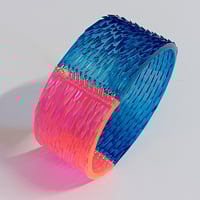 Image 1 of Selenium Pink + Blue Skin Deep Bangle