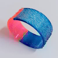 Image 3 of Selenium Pink + Blue Skin Deep Bangle