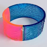 Image 2 of Selenium Pink + Blue Skin Deep Bangle