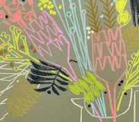 Image 2 of Original contemporary soft pastel drawing on coloured paper 