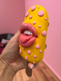 Image 2 of Frozen Kiss with Mouth - Realistic Sculpture OOAK - Unique Piece