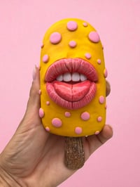 Image 5 of Frozen Kiss with Mouth - Realistic Sculpture OOAK - Unique Piece