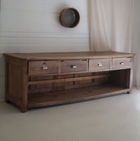 Image 4 of Ancien grand meuble de métier - Comptoir de commerce du XIX siècle 