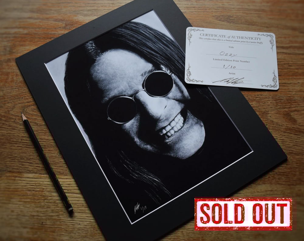 Image of Ozzy - (Limited Edition Print of 10 for Parkinson's Ireland)