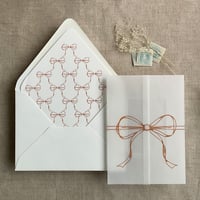 Image 7 of Ribbon bows vellum wrap and envelope liner PACK of 10