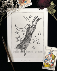 Image 1 of white hare of inaba - copper plate etching