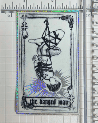 Image 2 of the hanged man - glitter sticker