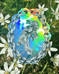 Image 1 of posing for cars - holo sticker