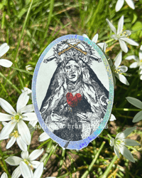 Image 1 of mother of sorrows - glitter sticker