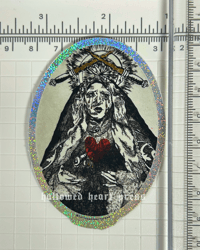 Image 2 of mother of sorrows - glitter sticker