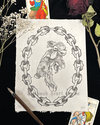 Image 1 of posing for cars - stone lithograph print