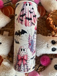 PINK COQUETTE GHOST TUMBLER