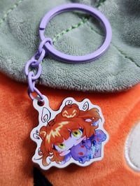 PUMPKA Synthetic Wooden Keychain 1.5''(38.1mm)