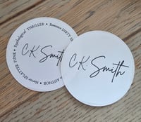 FREE Signed Bookplate Stickers by C.K. Smith – Transparent Matte (Free Shipping)