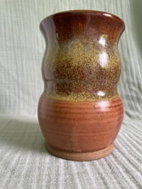 Bright Brown Curvy Vase