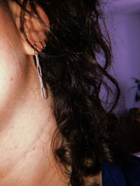 Image 3 of angular chain earrings