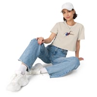 Image 6 of Crop top - Spider Rainbow Glow