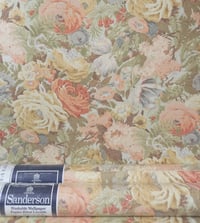 Image 1 of 1990s Vintage Sanderson Wallpaper Rolls - Pagentry Flowers Cottagecore Chintz - (Multi Rolls)