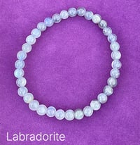 Image 3 of 6mm Gemstone Bead Bracelet