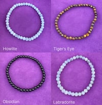 Image 1 of 6mm Gemstone Bead Bracelet