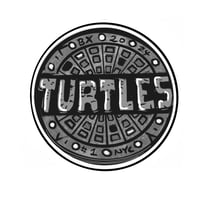 Turtles Manhole Cover Sticker 