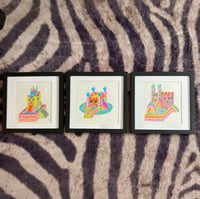 bounce house triptych 
