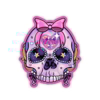 Pink Skull Sticker