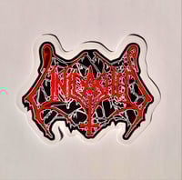Image 1 of Unleashed Red Band Logo Glossy Finish LAMINATED Vinyl Sticker