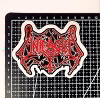 Image 2 of Unleashed Red Band Logo Glossy Finish LAMINATED Vinyl Sticker