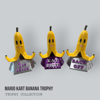 Image 1 of Mario Kart Banana Trophy: Gag Gift, Desk Toy