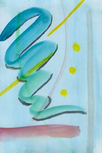 Mixed Media Abstract, 2024 (blue on blue)