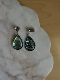 Image 2 of Abalone Teardrop Slices (Silver)