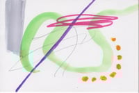 Mixed Media Abstract, 2024 (light green)