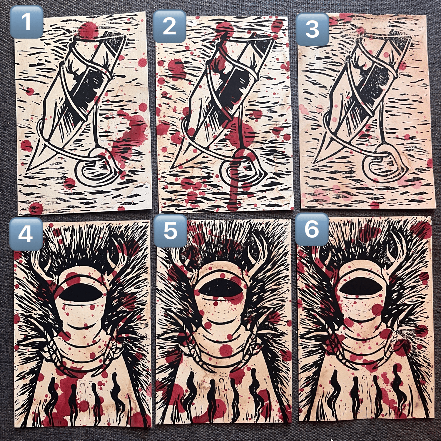 Yellowjackets Block Prints