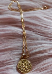 Image 2 of 18K Gold Zodiac Pendant Necklace 