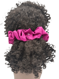 Image 1 of The Thinnie- Passion Pink - Wrap & Snap Scrunchie