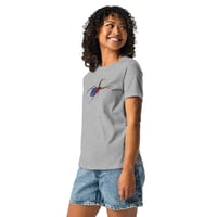 Image 8 of Women's Relaxed T-Shirt - Spider Rainbow Glow