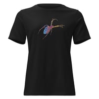 Image 10 of Women's Relaxed T-Shirt - Spider Rainbow Glow