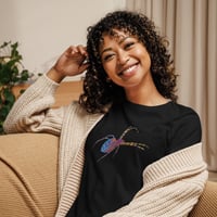 Image 3 of Women's Relaxed T-Shirt - Spider Rainbow Glow