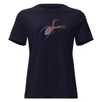 Image 11 of Women's Relaxed T-Shirt - Spider Rainbow Glow
