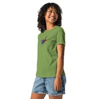 Image 7 of Women's Relaxed T-Shirt - Spider Rainbow Glow