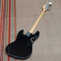 Image 4 of Austin Jazz-Style Bass - Black w/ Maple Board