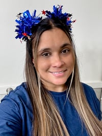 Image 1 of 4OJ Tinsel Space Buns